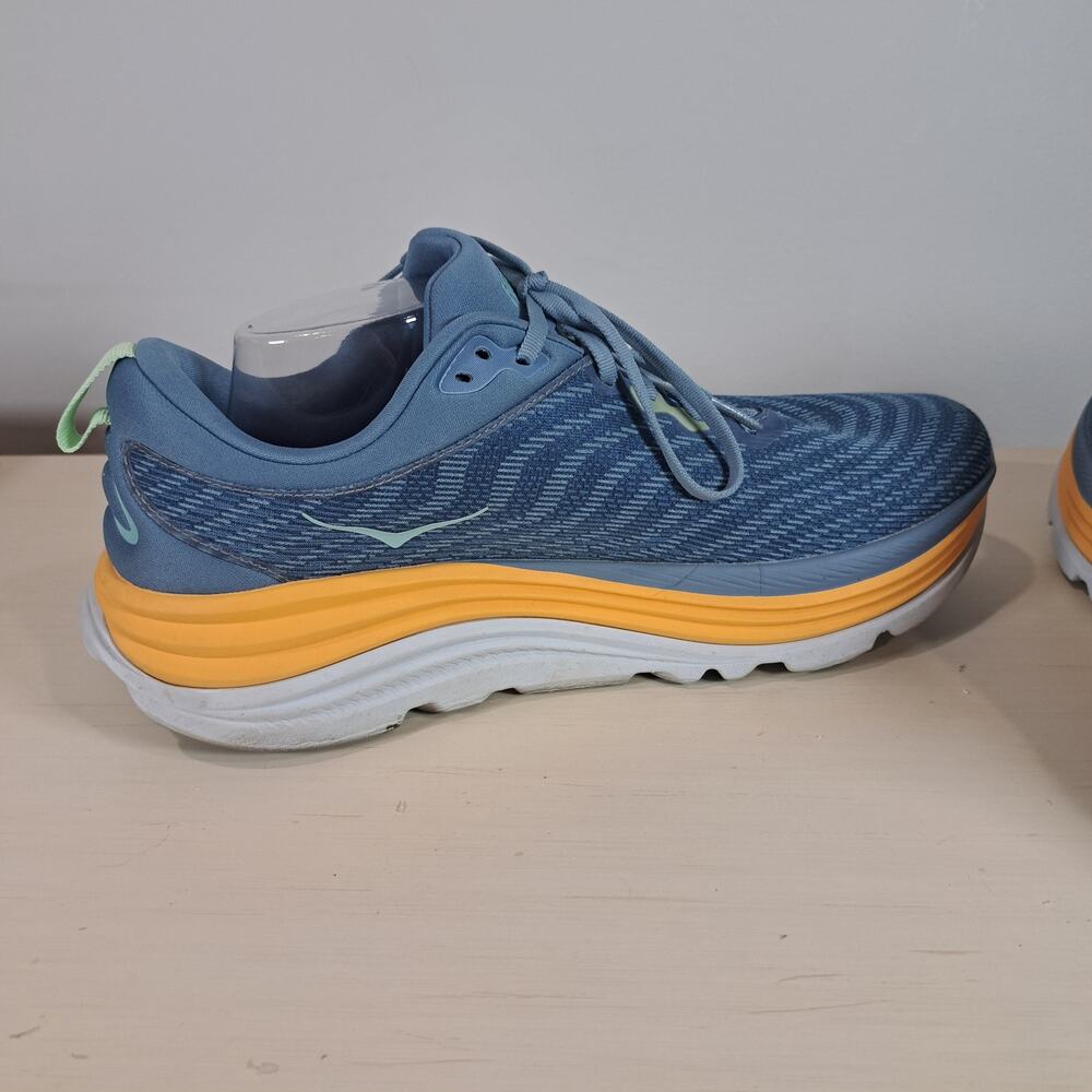 Hoka Gaviota 5 Men's Running Walking Shoe Size 11.5 D Blue Orange - Picture 5 of 12
